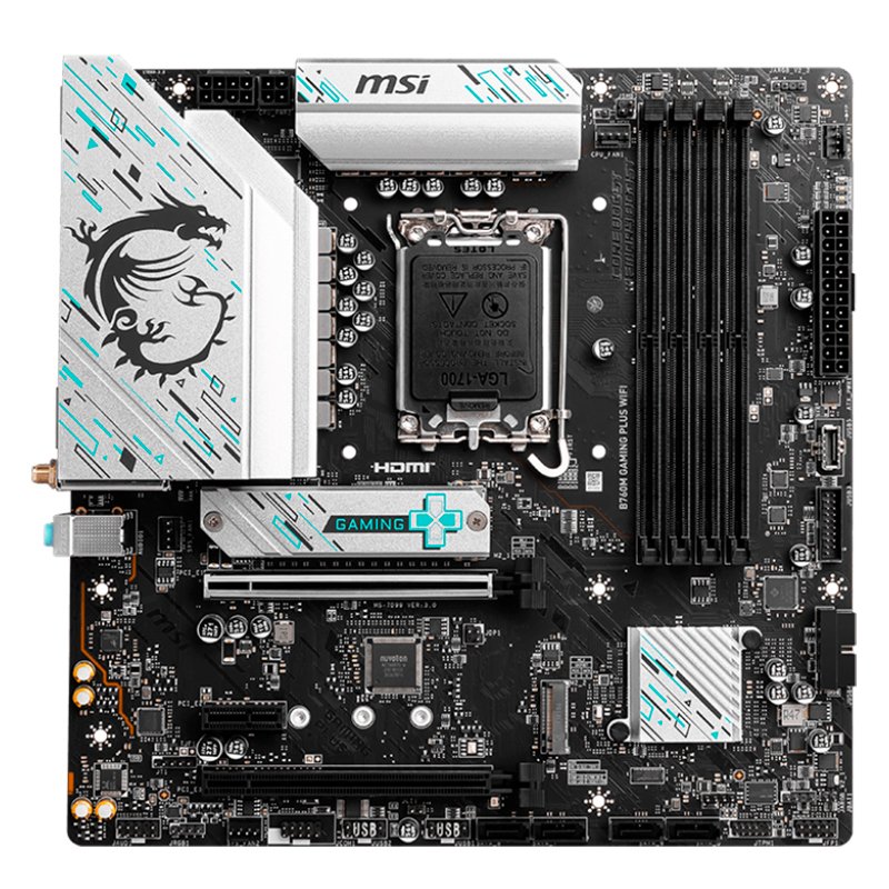 Motherboard MSI B760M GAMING PLUS WIFI, Chipset Intel B760, LGA1700, HDMI, DP, mATX
