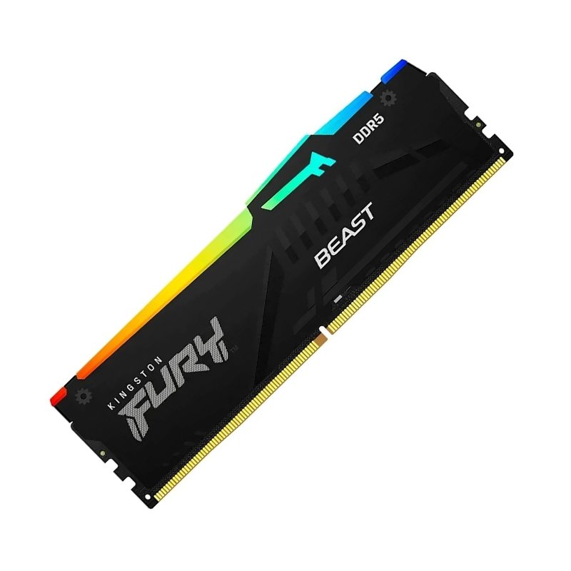 Memoria DIMM Kingston Fury Beast, 32GB DDR5-6400, PC5-51200 CL32, 2Rx8, 1.4V, 288-pin, RGB