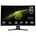 Monitor Curvo MSI MAG 275CQF E18, 27” WQHD Rapid VA, 180Hz, HDMI x2/DP x1/Headphone-out x1