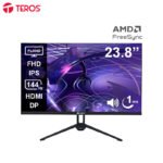 Monitor plano TEROS TE-2417S, 23.8” FHD IPS, 144Hz, 1ms, HDMI, DP, Audio out, Parlantes