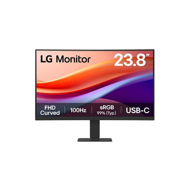 Monitor LG 24U421A-B Curvo (1500R) 23.8”, FHD VA, HDMI / USB-C (15W) / Audio-Out