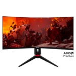 Monitor curvo gaming TEROS TE-3410G, 34” UWQHD VA, 165 Hz, 1 ms, HDMI, DP