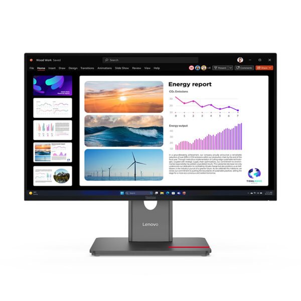 Monitor Plano Lenovo ThinkVision P24Q-40, 23.8” QHD/IPS/HDMI/DP/DP-OUT/USB-A/USB-B/USB-C