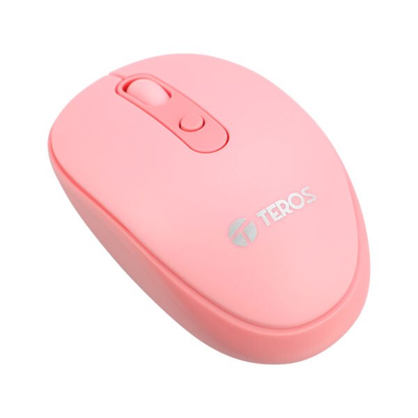 Mouse óptico inalámbrico TEROS TE-5075R, 1600 DPI, receptor USB, 4 botones