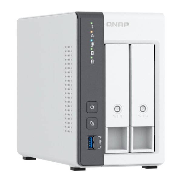 Servidor NAS QNAP TS-216G, ARM Cortex A55 4C/2GHz, 4GB RAM (On-Board), Bahias: 2x3.5” SATA