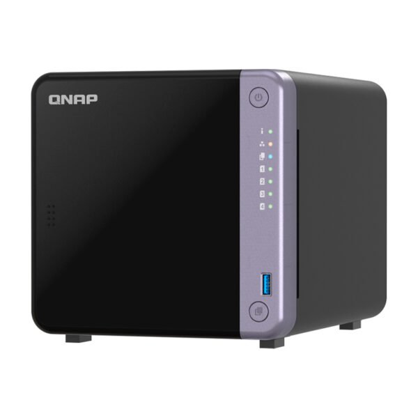 Servidor NAS QNAP TS-432X-4G, ARM AL524 4C/2GHz, 4GB RAM SODIMM, Bahias: 4x3.5” SATA