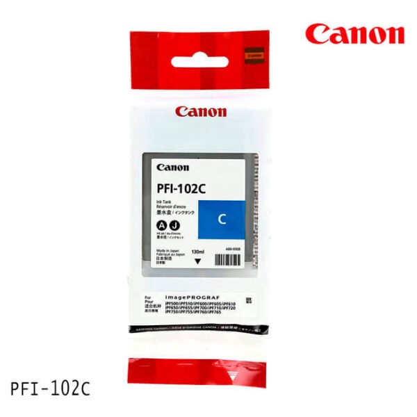 Cartucho de Tinta Canon PFI-102C Cyan