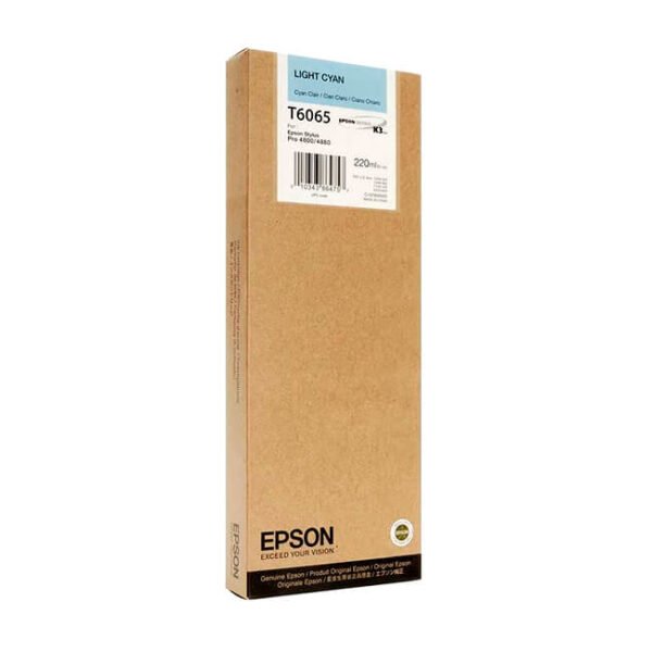 Tinta Epson T606500 original T6065 Light Cyan