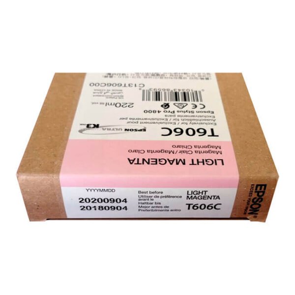 Tinta Epson T606C00 original T606C Light Magenta