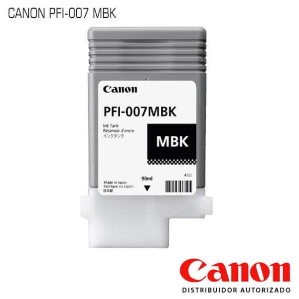 Cartucho de Tinta Canon PFI-007MBK Matte Black