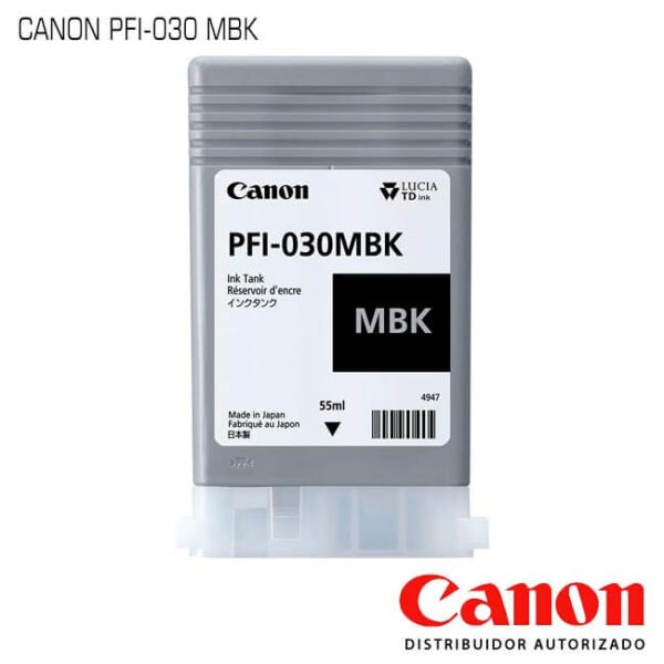 Cartucho de Tinta Canon PFI-030MBK Matte Black