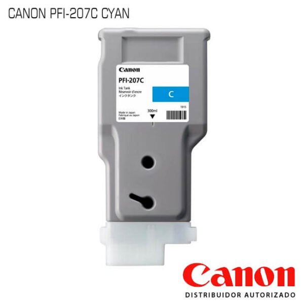 Cartucho de Tinta Canon PFI-207C Cyan