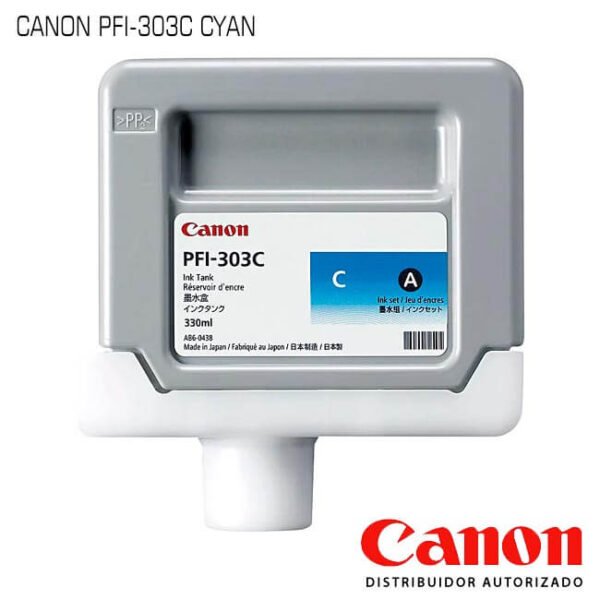 Tinta Canon PFI-303C Cyan 【 original 】