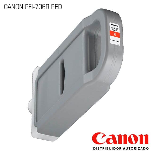 Cartucho de Tinta Canon PFI-706R Rojo