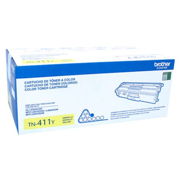 Toner Brother TN-411Y Yellow Al Mejor Precio Original