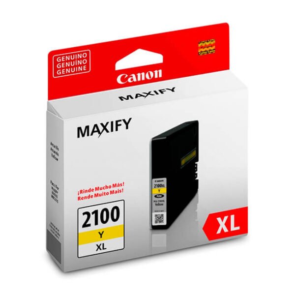 Cartucho de Tinta Canon PGI-2100XL alta capacidad Yellow