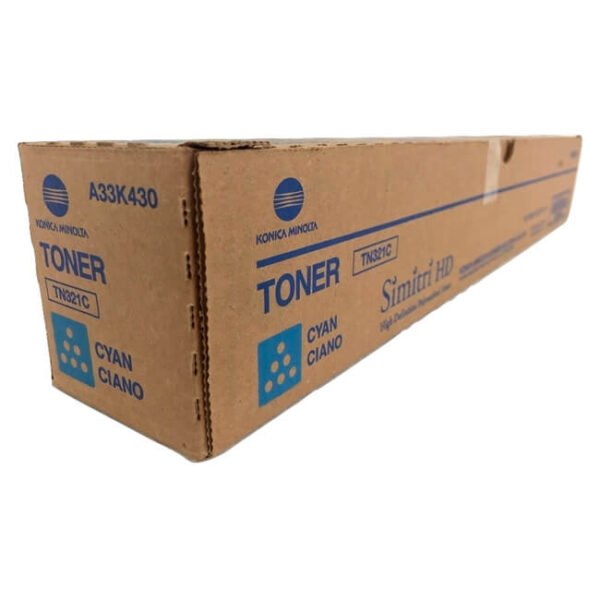 Tóner Konica Minolta TN-321C original Cian
