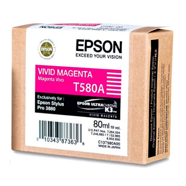 Tinta Epson T580A00 original T580A Vivid Magenta Sp