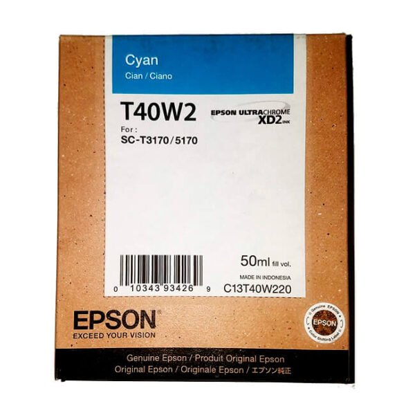 Tinta Epson T40W220 original T40W Cyan