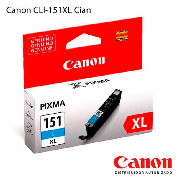 Cartucho de Tinta Canon CLI-151XL alta capacidad Cian