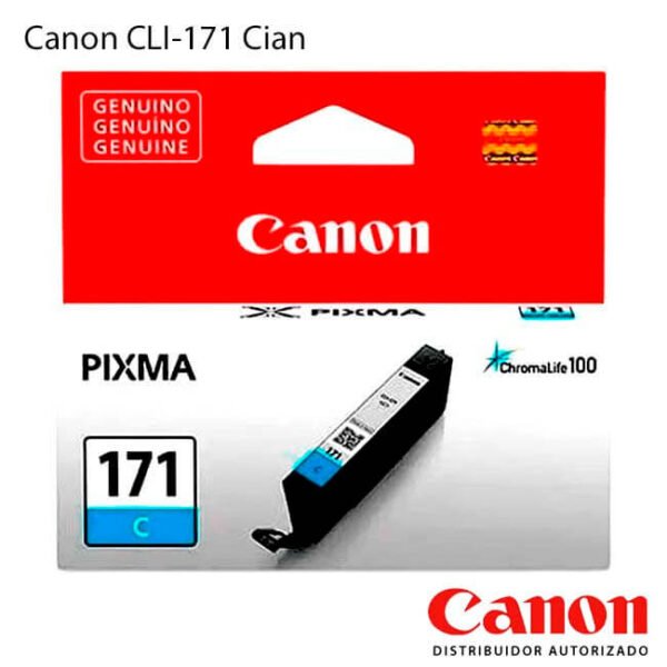 Cartucho de Tinta Canon CLI-171 Cian