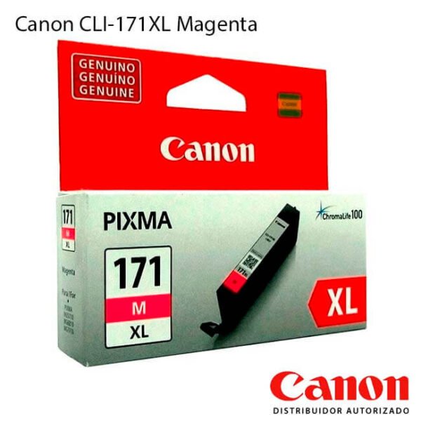 Cartucho de Tinta Canon CLI-171XL alta capacidad Magenta