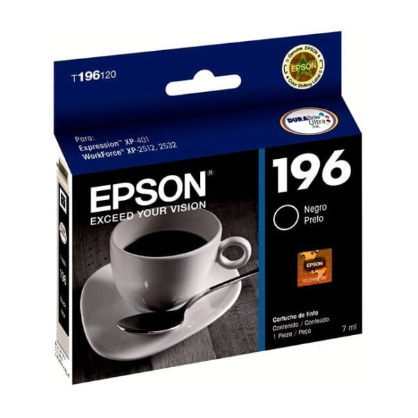 Tinta Epson T196120 original T1961 Negro
