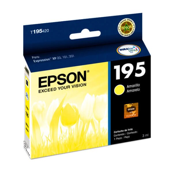 Tinta Epson T195420 original T1954 Yellow