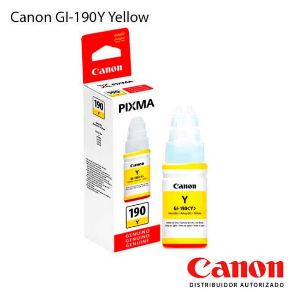 Cartucho de Tinta Canon GI-190Y Yellow
