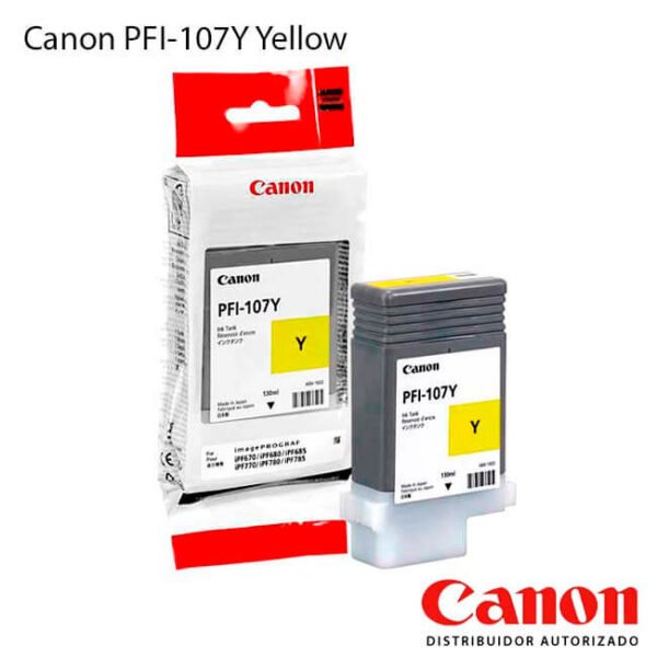 Cartucho de Tinta Canon PFI-107Y Yellow