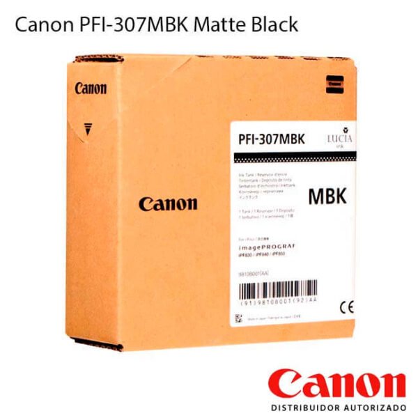 Cartucho de Tinta Canon PFI-307MBK Matte Black