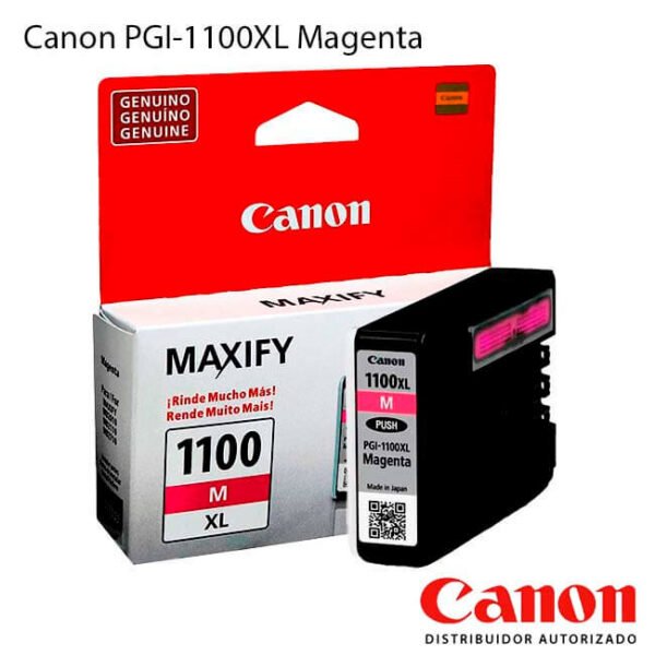 Cartucho de Tinta Canon PGI-1100XL alta capacidad Magenta