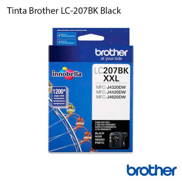▷ Tinta Brother LC207BK Black 【 Cartucho Original 】