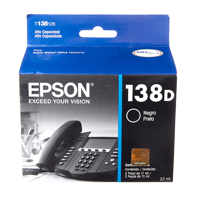 Tinta Epson T138126 original T1381 Negro