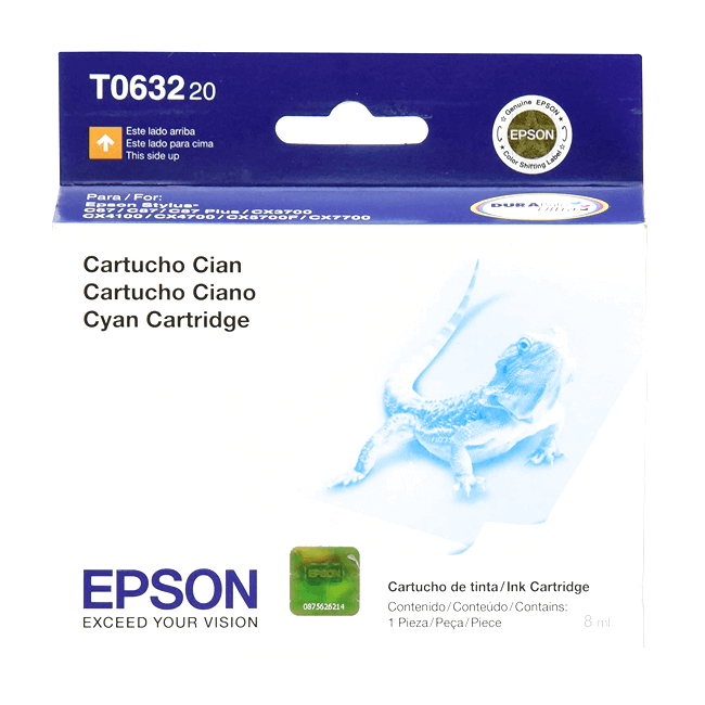 Tinta Epson T063220 original T0632 Cian Tinta Epson T063220 original T0632 Cian