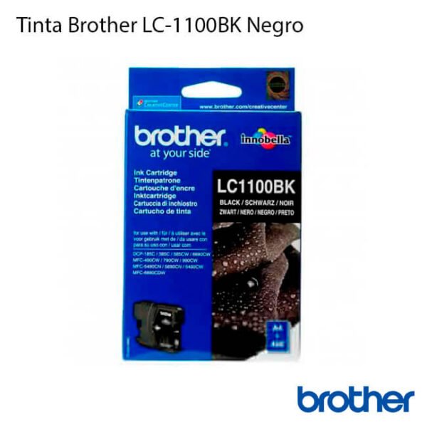 ▷ Tinta Brother LC1100BK Negro 【 original 】