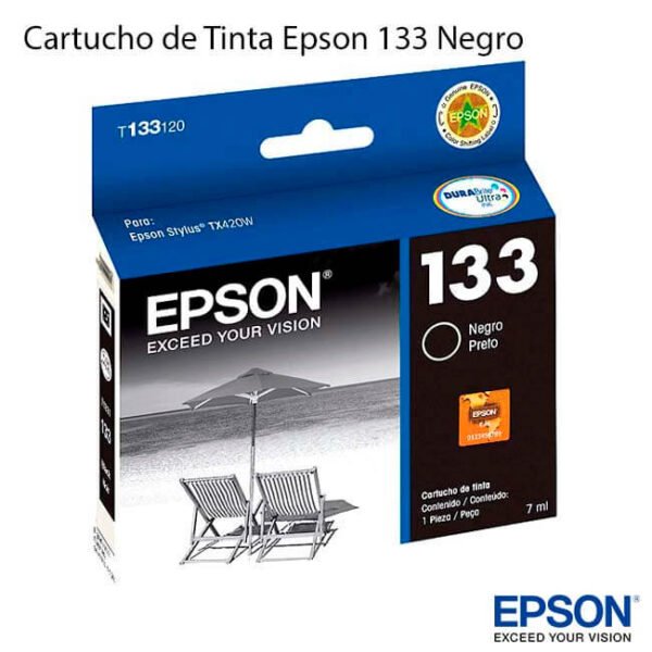 ▷ Cartucho de Tinta Epson 133 Negro 【 original 】
