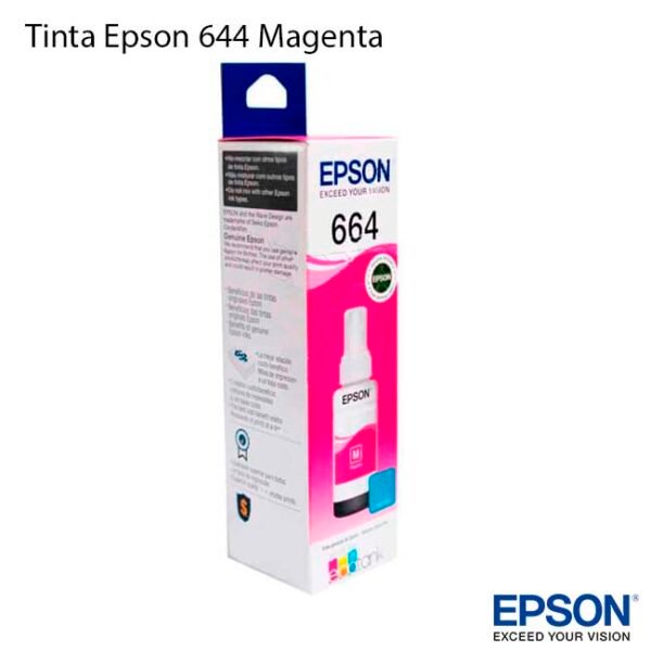 ▷ Botella de Tinta Epson 664 Magenta 【 original 】