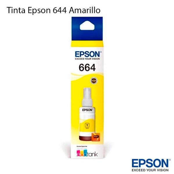 ▷ Botella de Tinta Epson 664 Amarillo 【 original 】