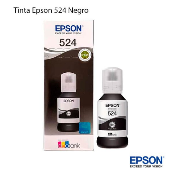 ▷ Botella de Tinta Epson 524 Negro 【 original 】