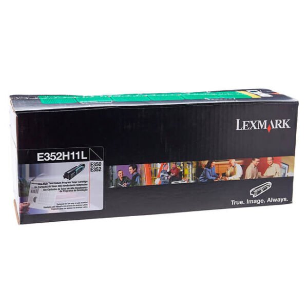 Tóner Lexmark E352H11L original Negro