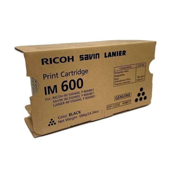 Toner Ricoh 550F, P 800, P 801 418477 Original Negro