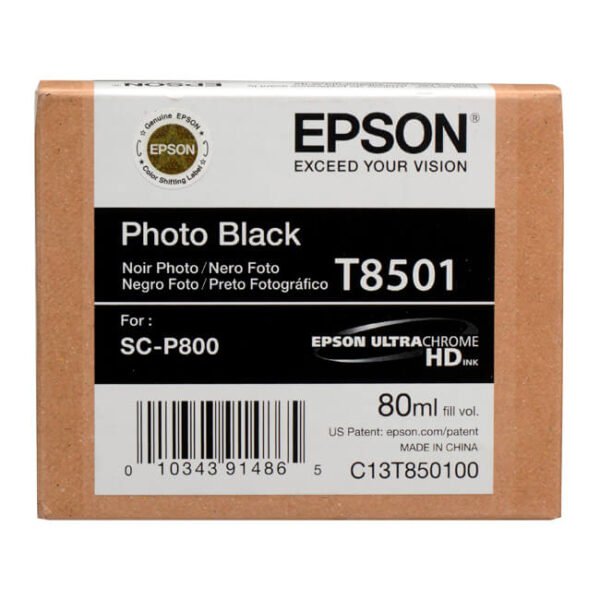 Tinta Epson T8501 original T850100 Negro Photo