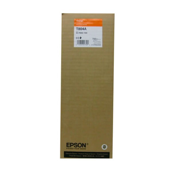 Tinta Epson T804A original T804A00 Naranja