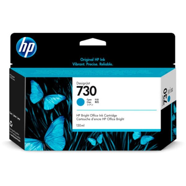 Tinta HP 730 original P2V62A Cyan