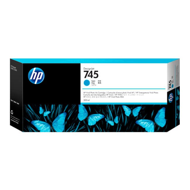 Tinta HP 745A original F9K03A Cyan