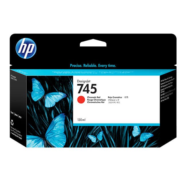 Tinta HP 745A original F9K00A Chrom Red