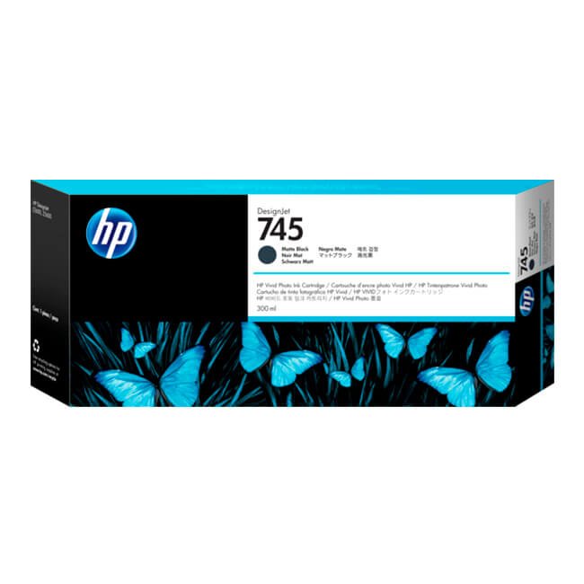 Tinta HP 745A original F9K05A Matte Black
