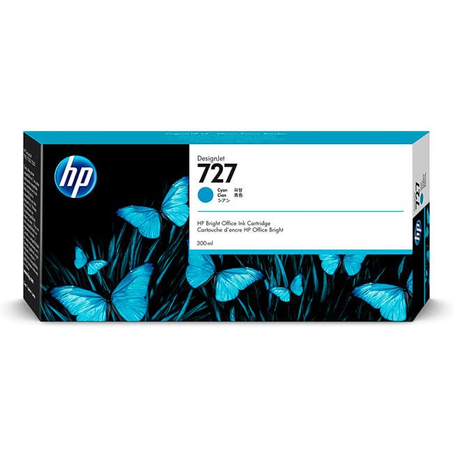 Tinta HP 727 original F9J76A Cyan