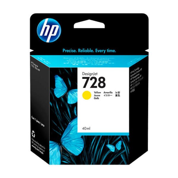 Tinta HP 728 original F9J61A Yellow